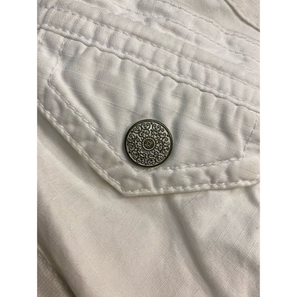 J Crew Weathered Chino Classic Twill White Shorts Size 4 City Fit - Picture 10 of 14